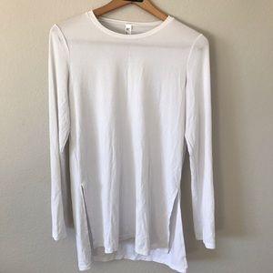 American Apparel white long sleeve tunic